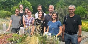 Gruppenfoto der Mitarbeiterinnen und Mitarbeiter des Rheinland-Pfalz Kompetenzzentrums für Klimawandelfolgen